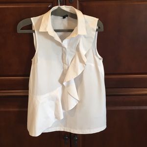 Crisp cotton Top Shop sleeveless blouse